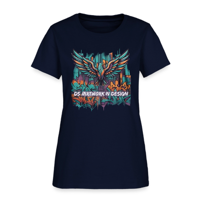 Graffiti Eagle - Women's T-Shirt - navy
