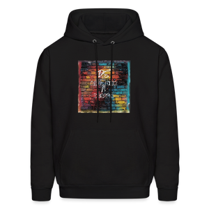 Brick Wall Art - Men's Hoodie - black