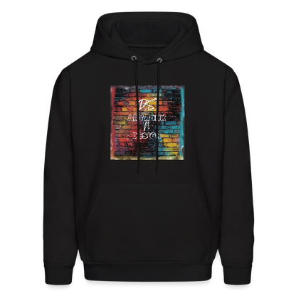 Brick Wall Art - Men's Hoodie - black
