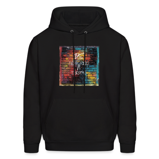 Brick Wall Art - Men's Hoodie - black