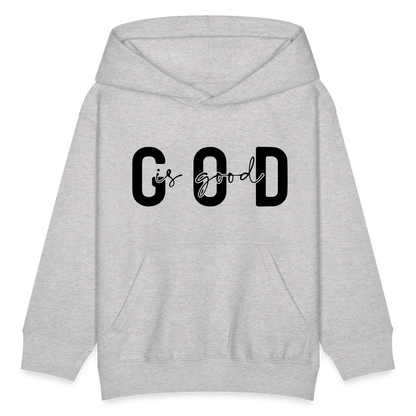 God is Good - kids hoodie - heather gray