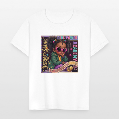 Black Girl Power - Swetheart Squad Kids' T-Shirt - white