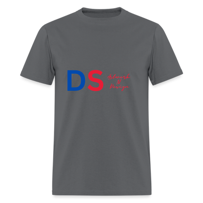 DS  - Men's T-Shirt blue and red - charcoal