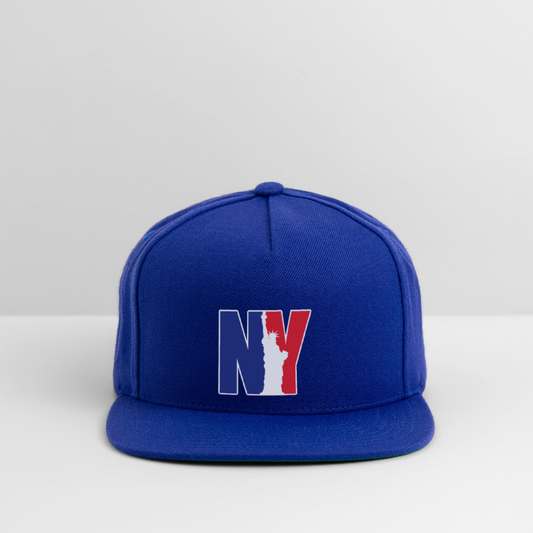 NY - Snapback Baseball Cap - royal blue