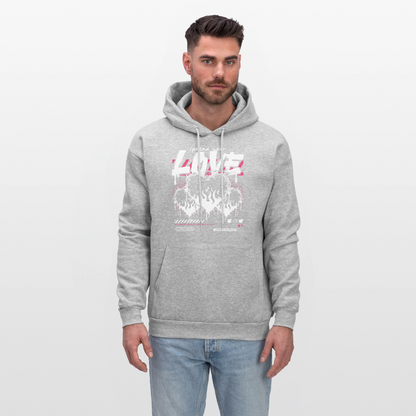Heart of fire - Men's Hoodie - heather gray