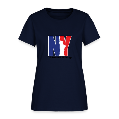 NY - Women's T-Shirt - navy