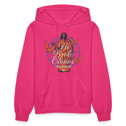 Broken Chains - Women's Hoodie - fuchsia