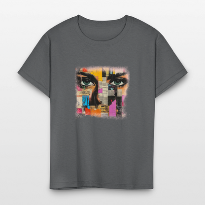 Pop Culture Woman 3 - Kids' T-Shirt - charcoal