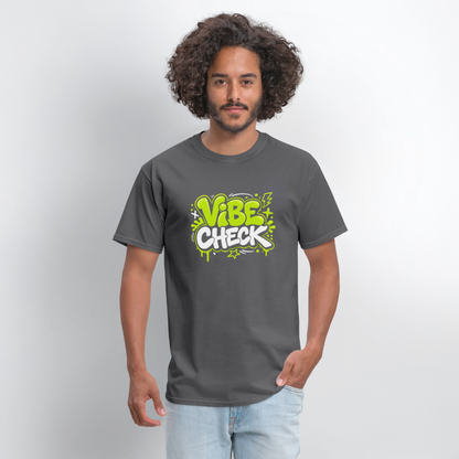 Vibe Check - Men's T-Shirt - charcoal