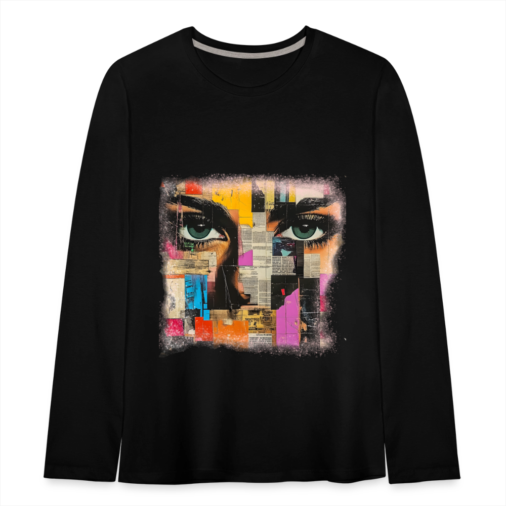 Pop Culture Woman 2 - Kids'  Long Sleeve T-Shirt - black