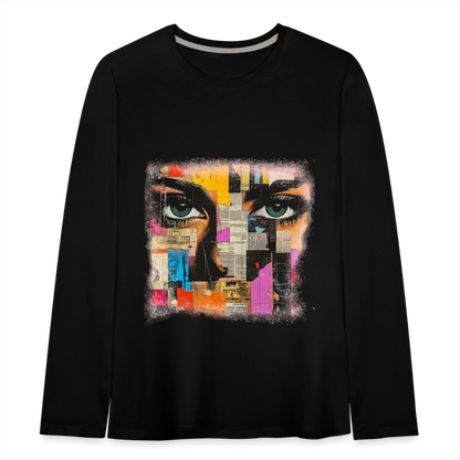 Pop Culture Woman 2 - Kids'  Long Sleeve T-Shirt - black