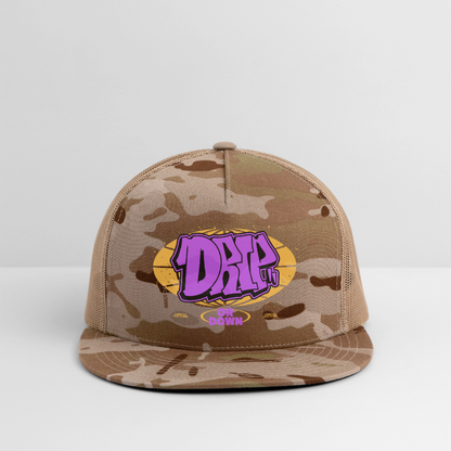 Drip - Graffiti Trucker Hat - MultiCam\tan