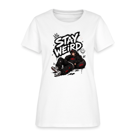 Stay Weird - Graffiti Women's T-Shirt - white