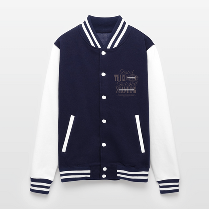 Still Standing - Letterman Jacket - navy/white