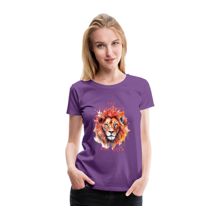 Bold Lion - Women’s T-Shirt - purple
