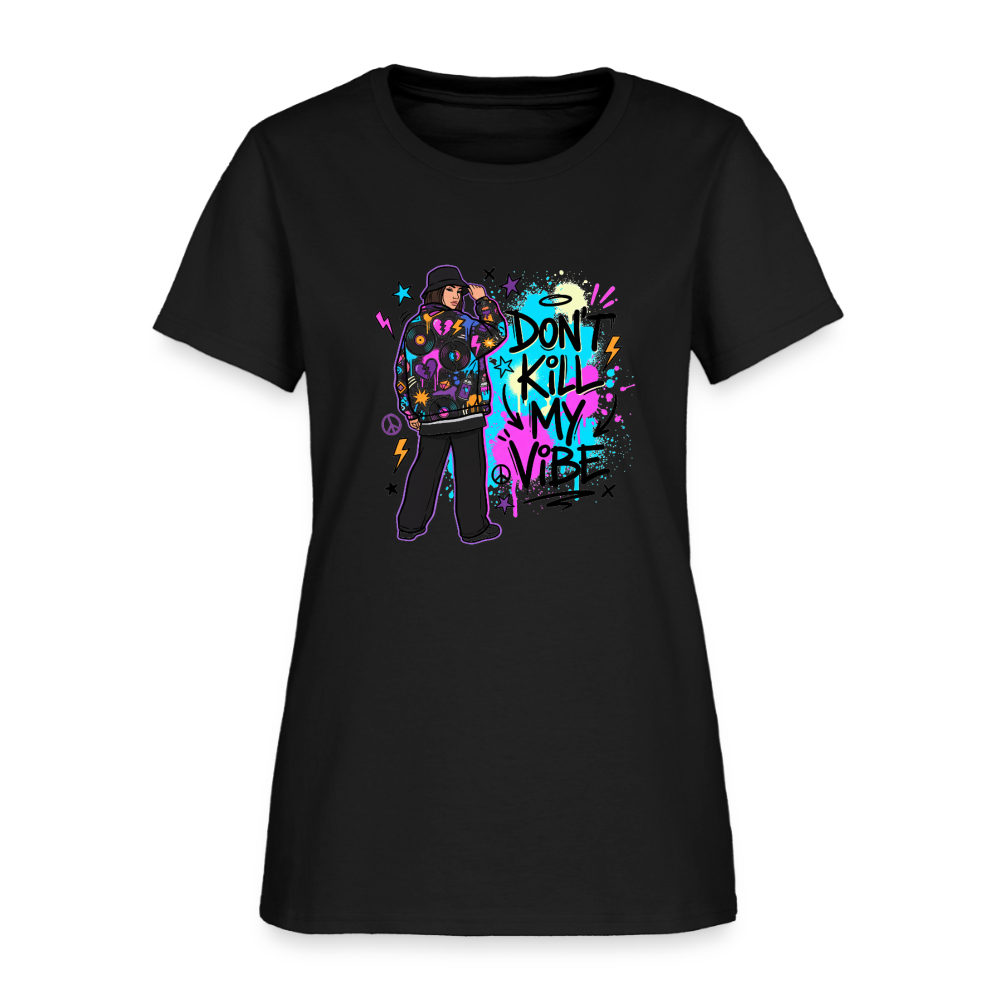 Don't Kill My Vibe - Graffiti Women's T-Shirt - black