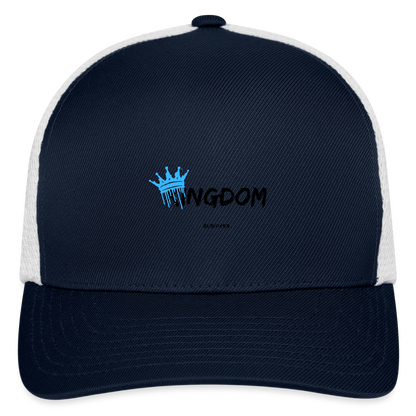 Kingdom Business - Flexfit Fitted Baseball Cap - navy/white