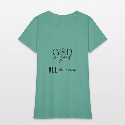God is Good-Women's short Sleeve T-Shirt - aquatic