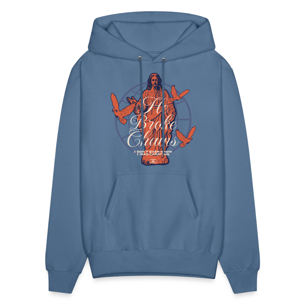 Chains Broken - Men's Hoodie - denim blue