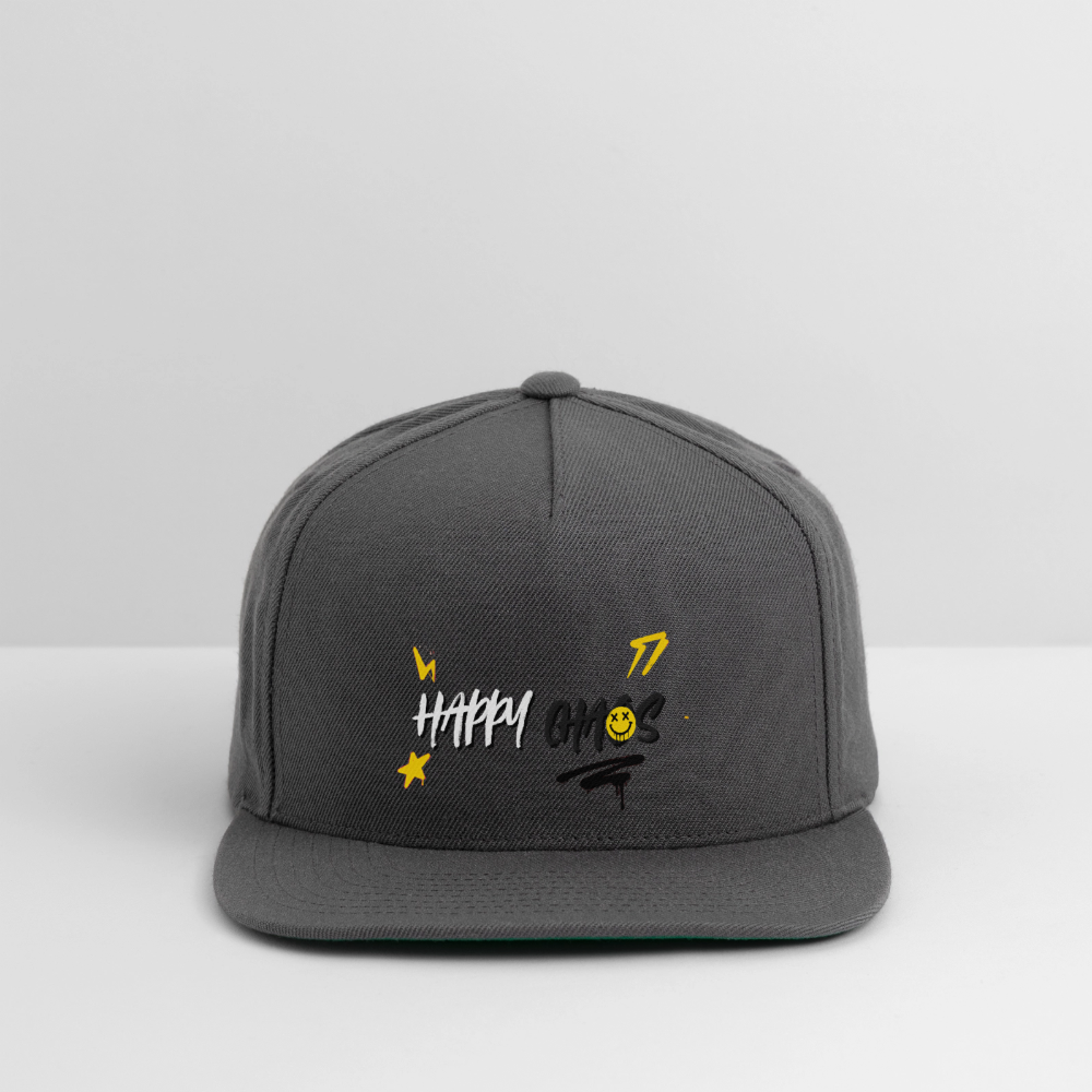 Happy Chaos - Graffiti Snapback Baseball Cap - dark grey