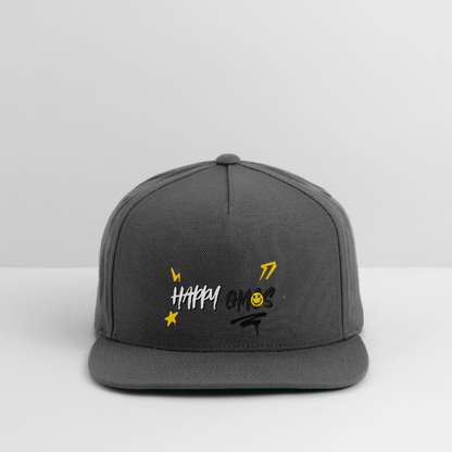 Happy Chaos - Graffiti Snapback Baseball Cap - dark grey