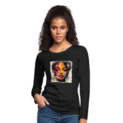 Pop Culture Women-2- Long Sleeve T-Shirt - black