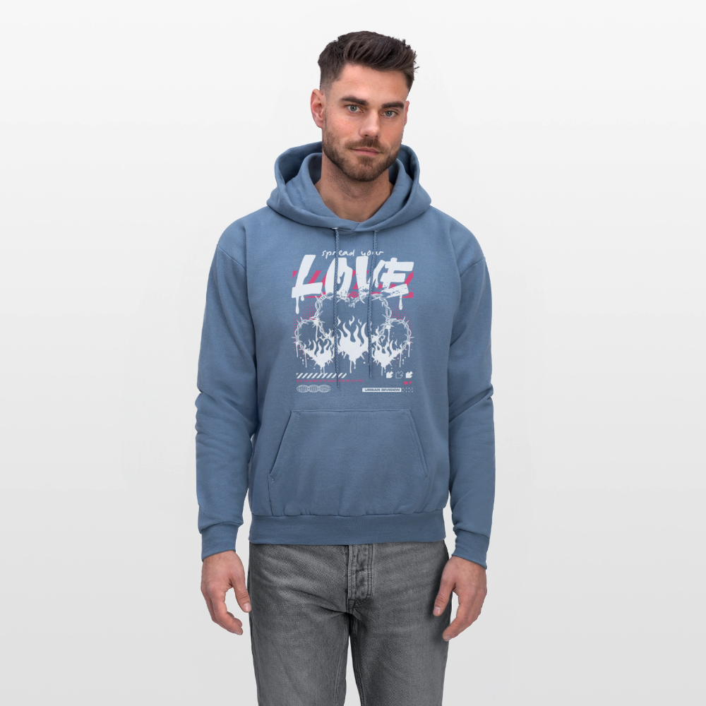 Heart of fire - Men's Hoodie - denim blue