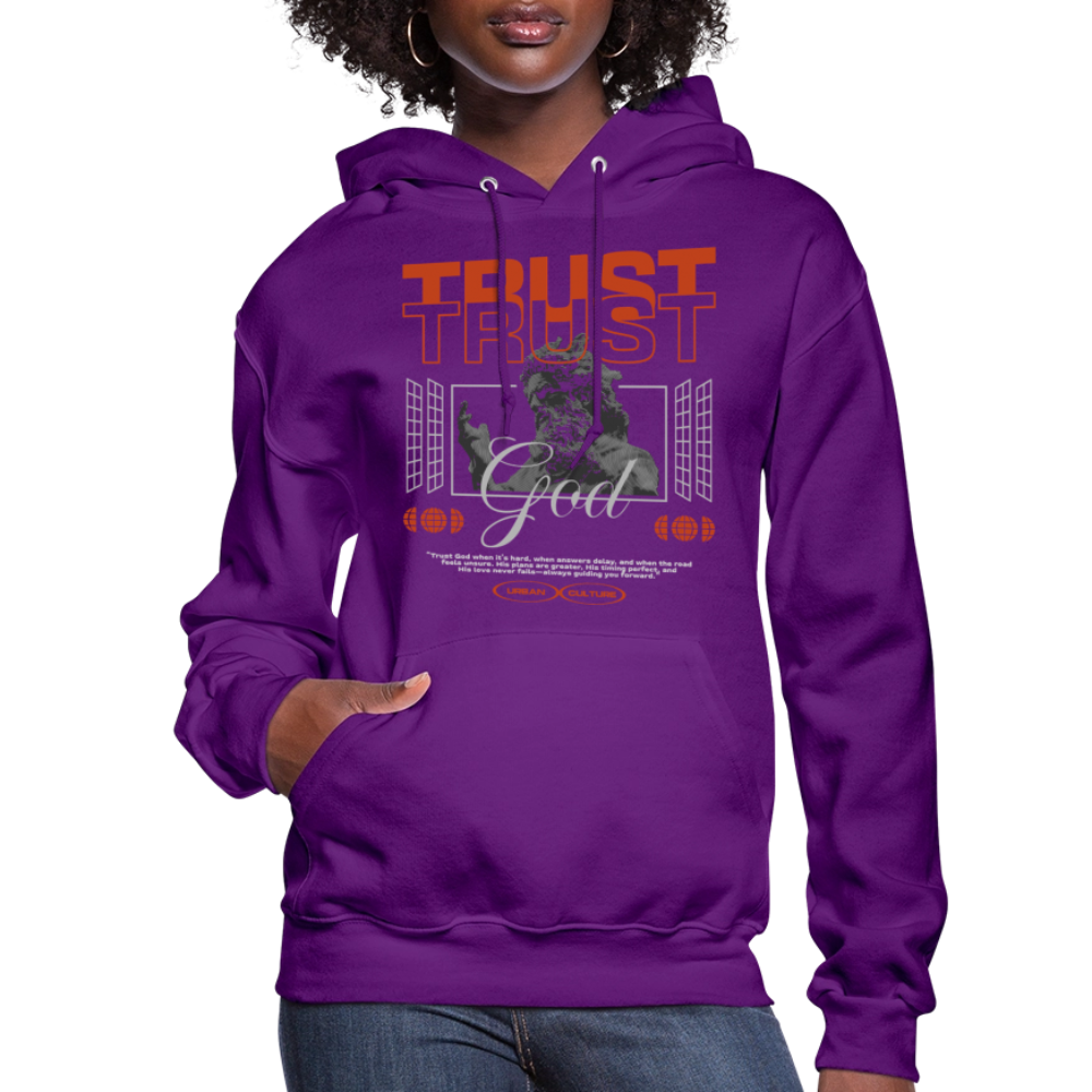 Trust God - Women's Hoodie - purple