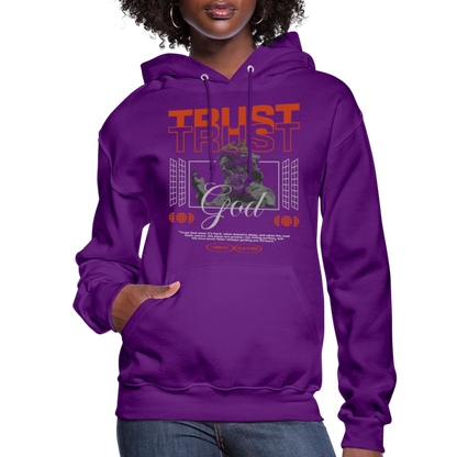 Trust God - Women's Hoodie - purple