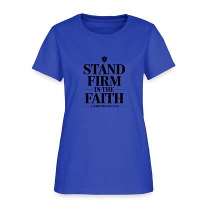 Stand Firm - women's t-shirt - royal blue