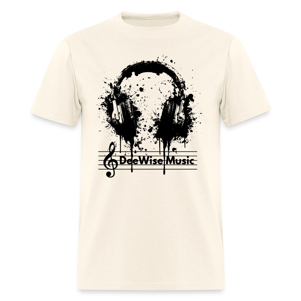 DeeWise Music - Headphones T-Shirt - sweet cream heather