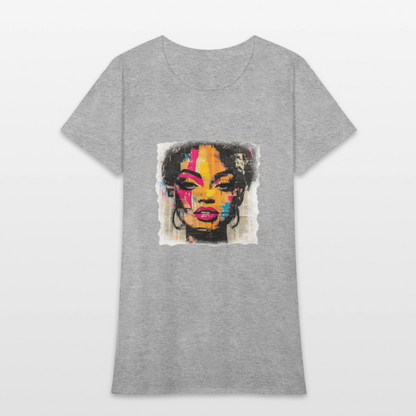 Pop Culture Woman 2- Short Sleeve T-Shirt - heather gray