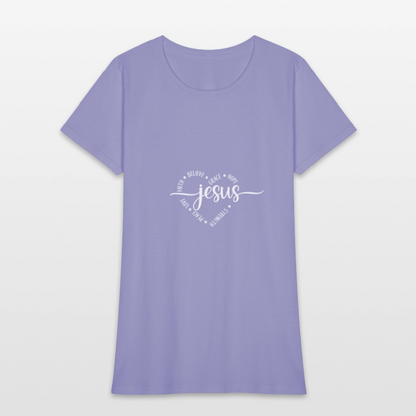Jesus Heart - Women's T-Shirt - lavender