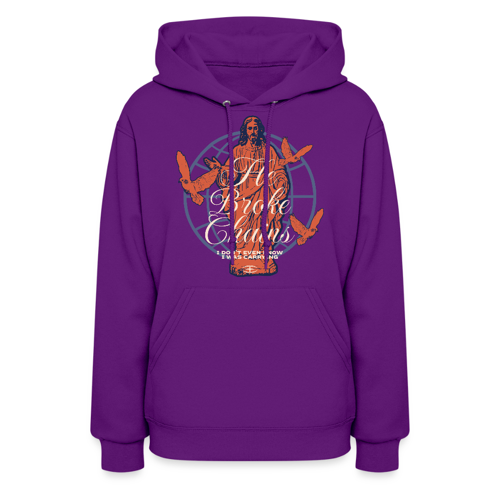 Broken Chains - Women's Hoodie - purple