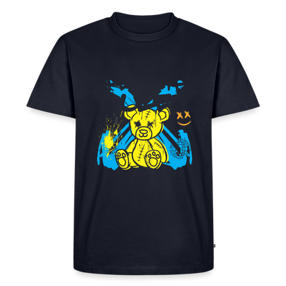 Graffiti Bear - Men's Premium T-Shirt - navy