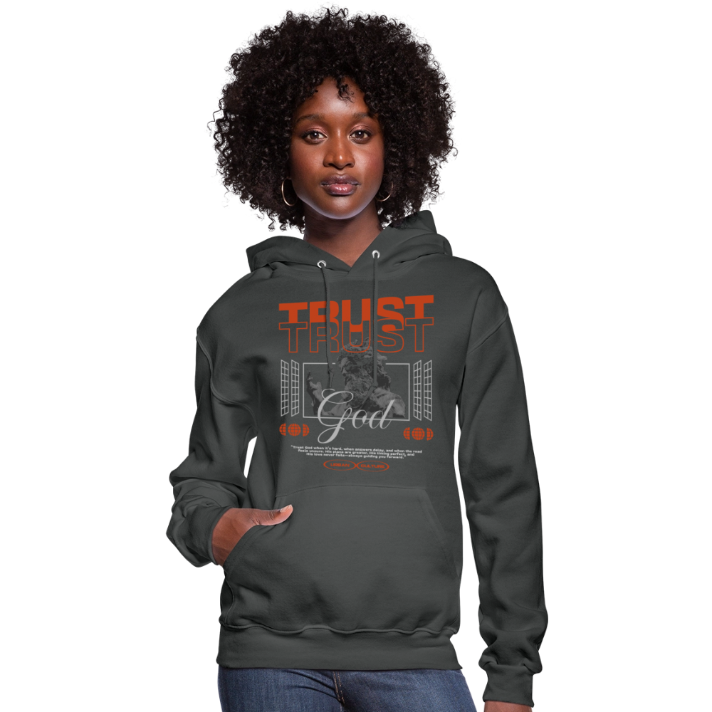 Trust God - Women's Hoodie - asphalt