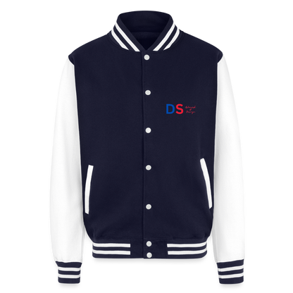 Walk with God - Letterman's Jacket - navy/white