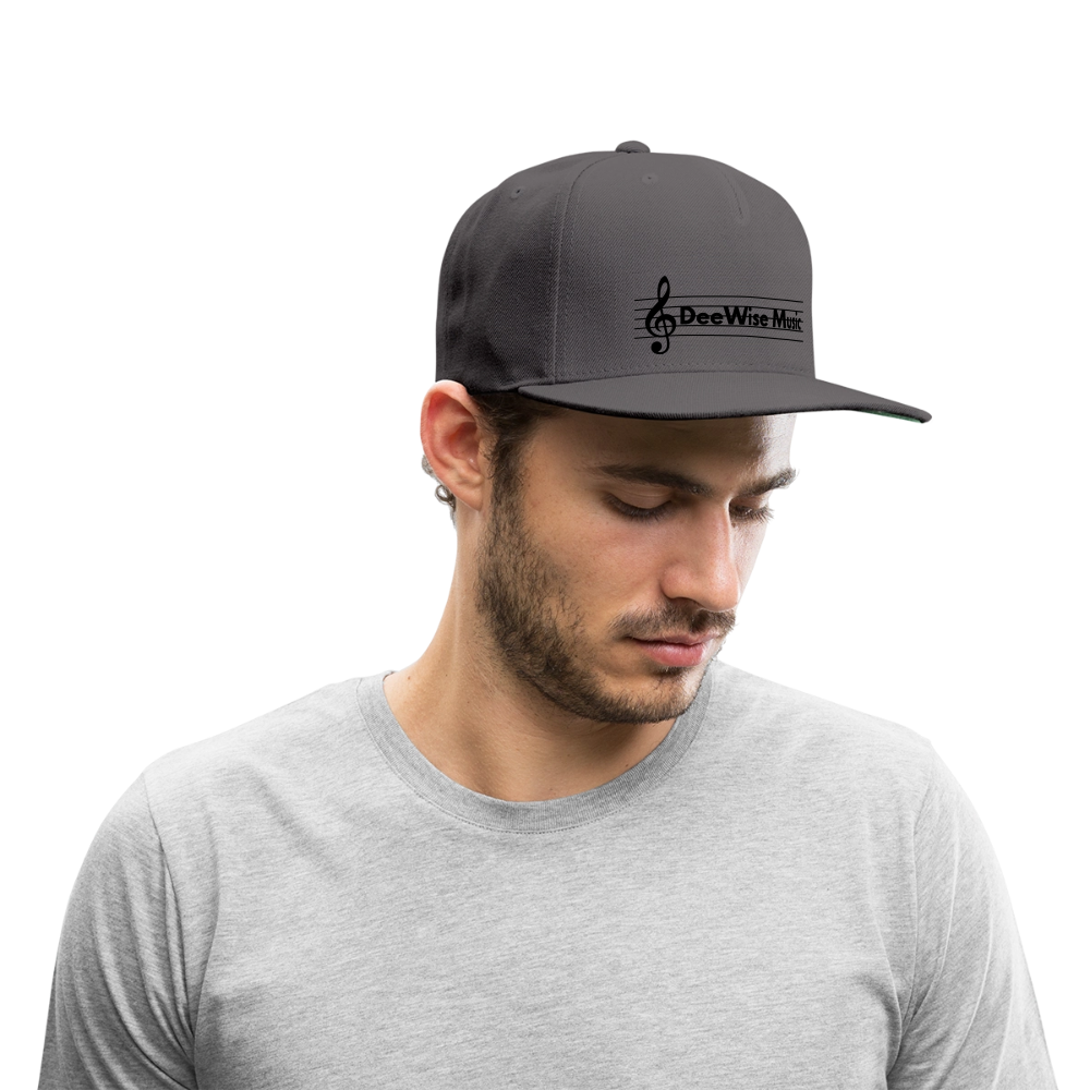 DeeWise Music - Snapback Baseball Cap - dark grey