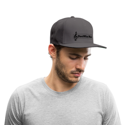 DeeWise Music - Snapback Baseball Cap - dark grey