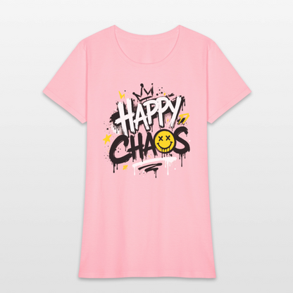 Happy Chaos - Graffiti Women's T-Shirt - pink