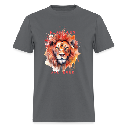 Bold Lion - Men's T-Shirt - charcoal