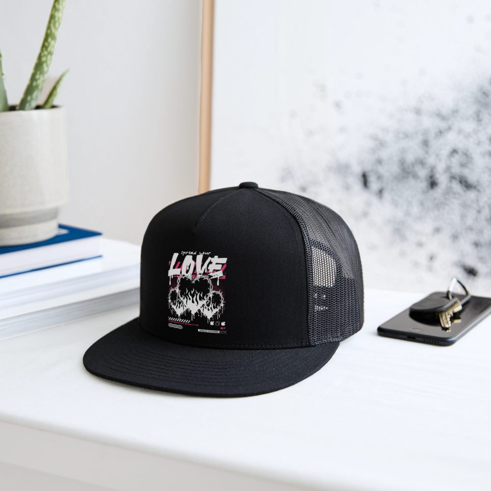 Heart of Fire - Trucker Hat - black/black