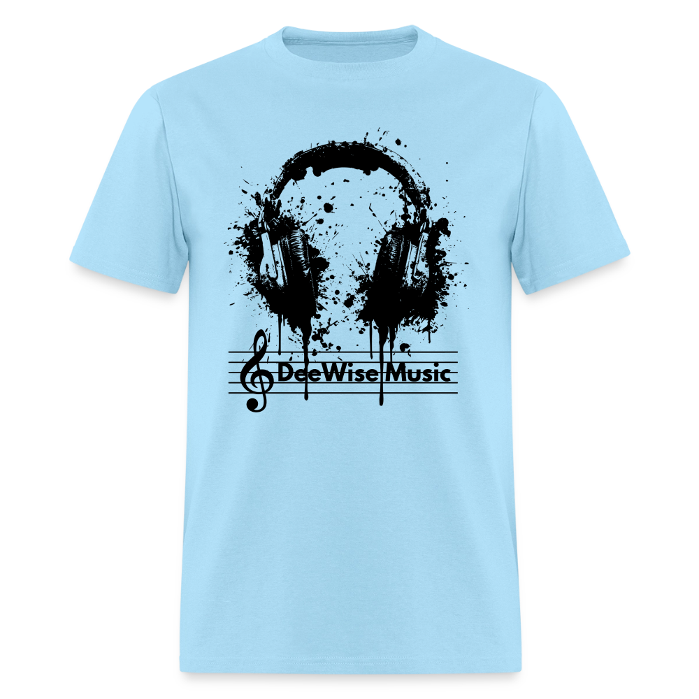 DeeWise Music - Headphones T-Shirt - powder blue