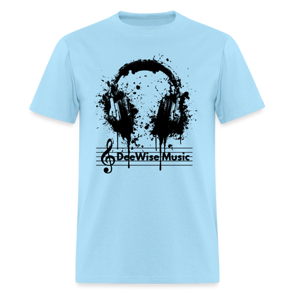 DeeWise Music - Headphones T-Shirt - powder blue