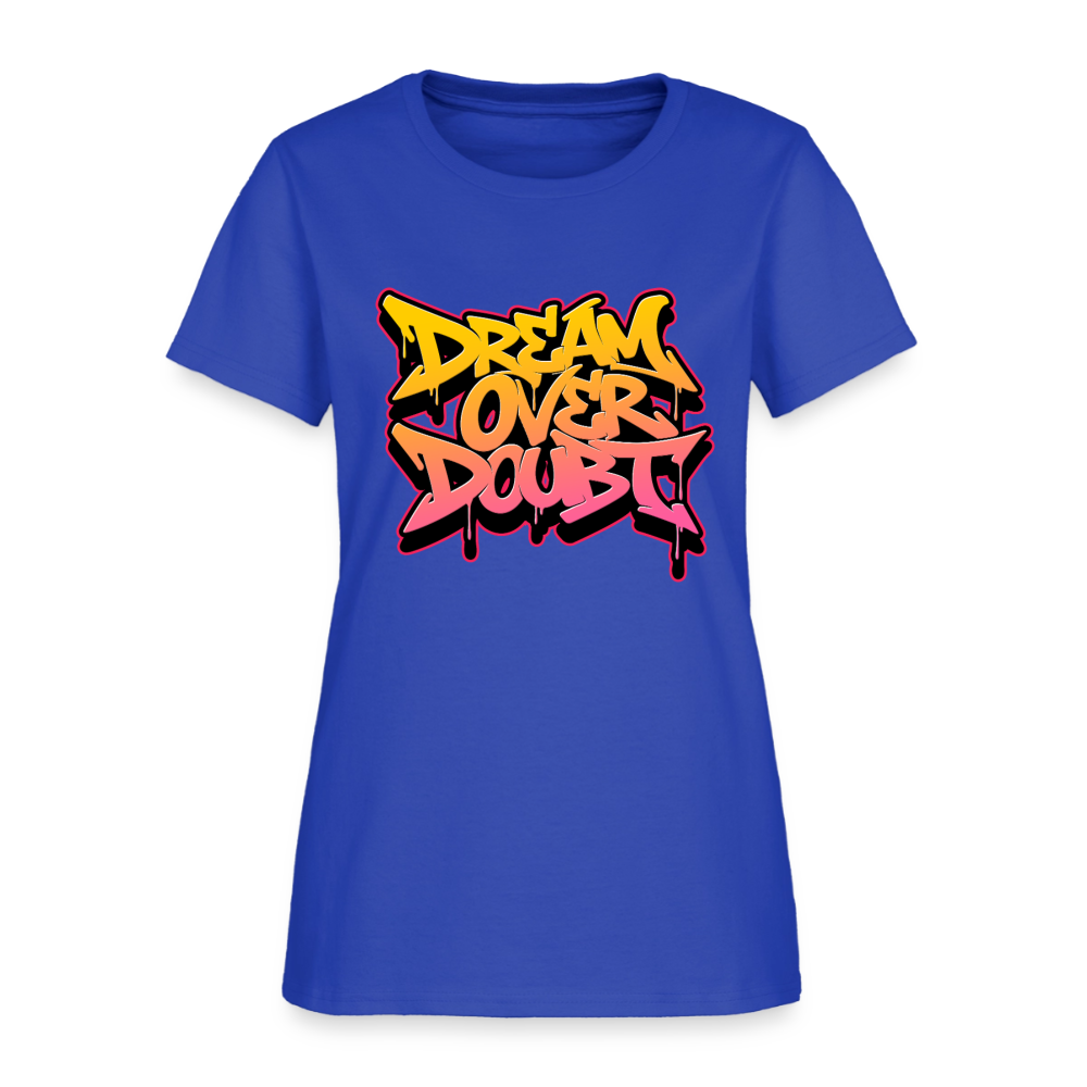 Drem Over Doubt - Graffiti Women's T-Shirt - royal blue