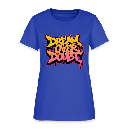 Drem Over Doubt - Graffiti Women's T-Shirt - royal blue