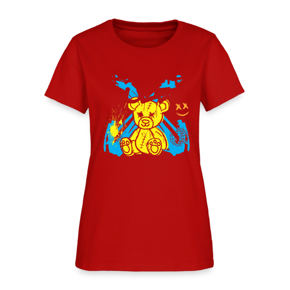 Graffiti Bear - Women's T-Shirt - red