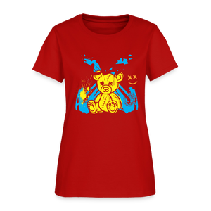 Graffiti Bear - Women's T-Shirt - red