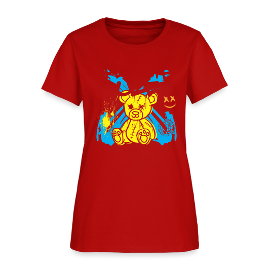 Graffiti Bear - Women's T-Shirt - red