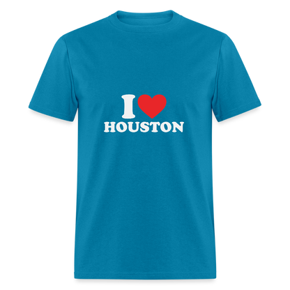 I Love Houston - Unisex T-Shirt - turquoise